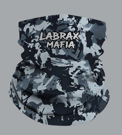 Labrax Mafia Camo Snood - Dark Grey Camo