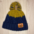 Blue /mustard Woolly hat