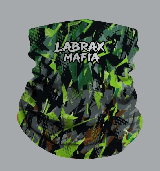 Labrax Mafia Camo Snood - Green Camo