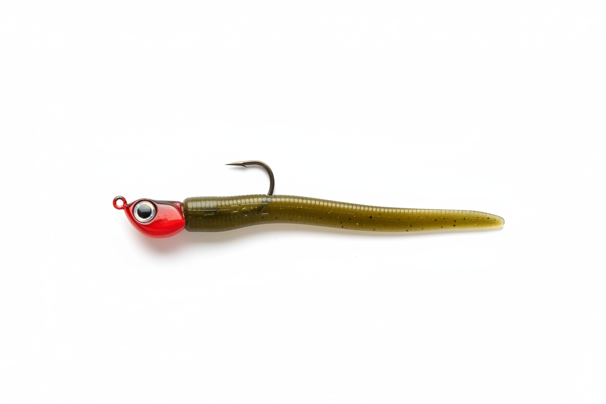 Sand Eel body on Red Jig Head