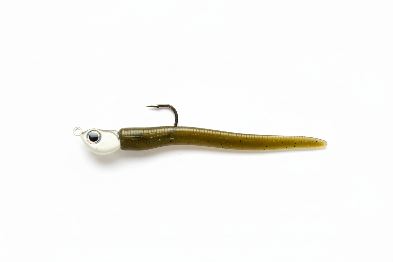 Sand Eel body on White Jig Head